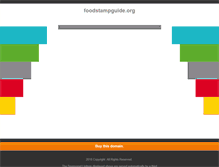 Tablet Screenshot of foodstampguide.org